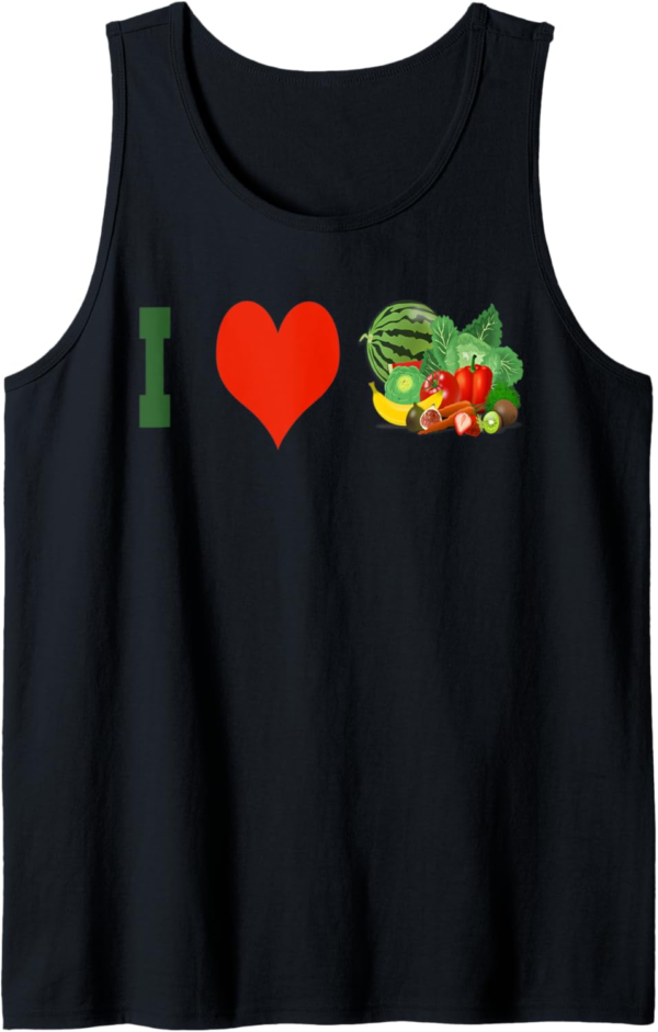 I Love Being Vegan Fruits and Veggies Tank Top - Image 2